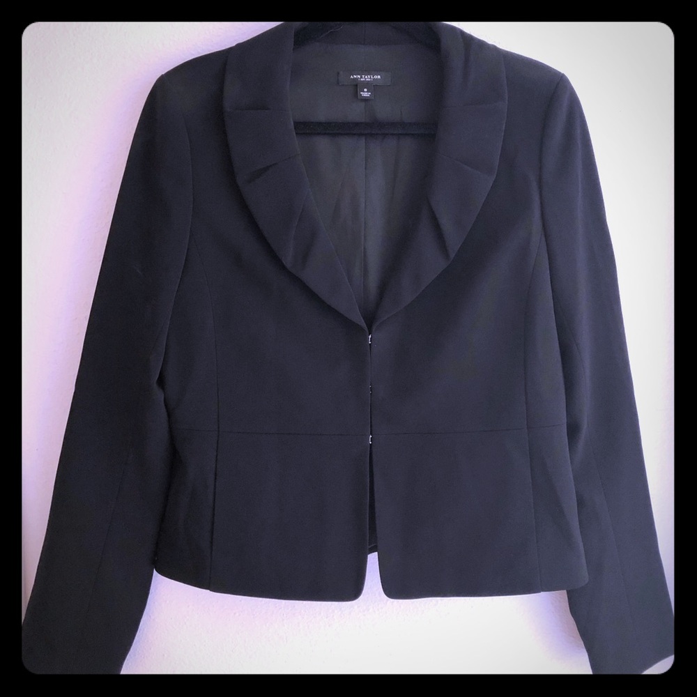 Ann Taylor blazer with pleated lapel